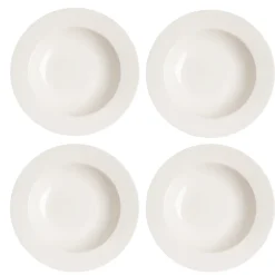 Djupa Tallrikar-Scandi Living Kalk djup tallrik 23 cm 4-pack, vit
