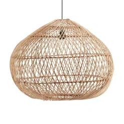 Lampskärmar-PR Home Karen taklampa rotting, Ø51 cm