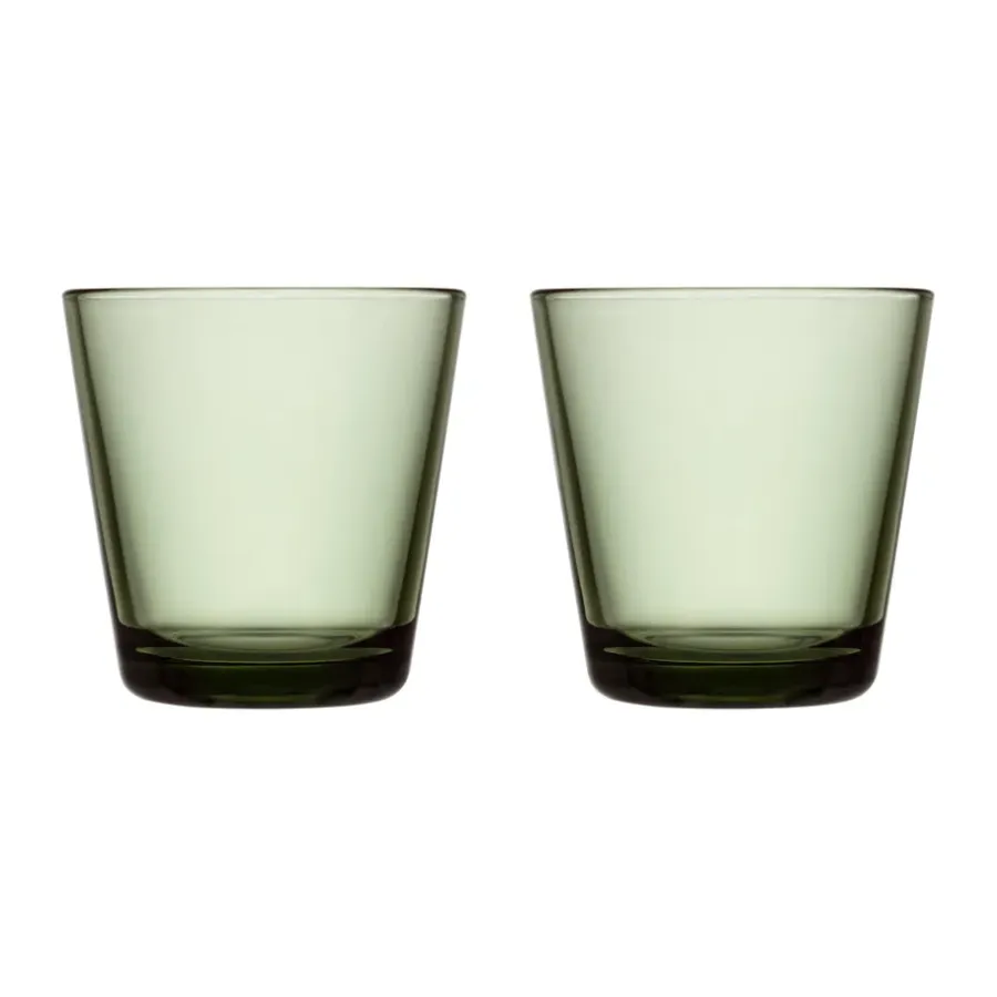 Dricksglas-Iittala Kartio dricksglas 21 cl 2-pack, Tallgrön