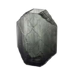 Konstglas|Skulpturer & Porslinsfigurer-Iittala Kartta glasskulptur 33,5 cm, Mörkgrå