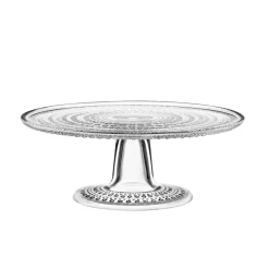 Tårtfat & Kakfat|Serveringsfat & Uppläggningsfat-Iittala Kastehelmi kakfat litet, klar