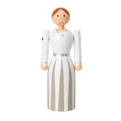 Kay Bojesen brud, Blå-svart-vit, 12 cm^Kay Bojesen Denmark New