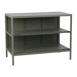 Kelia utekök bänk med hyllor, Nordic green, 121x91x64 cm^Brafab Discount