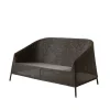 Kingston loungesoffa 2-sits, Mocca^Cane-line