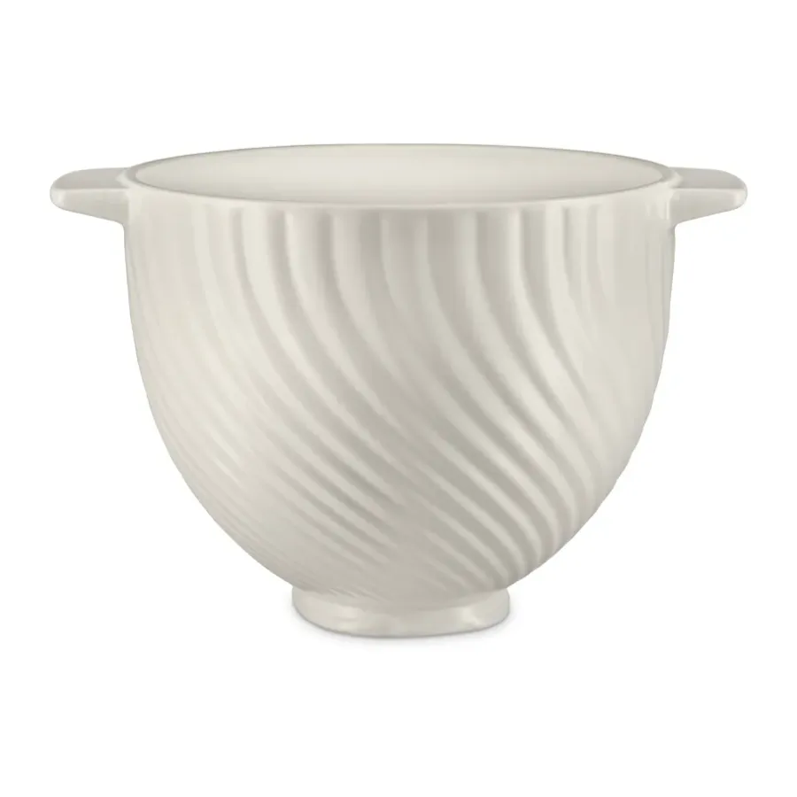 Tillbehör Köksmaskiner-KitchenAid keramikskål dubbla handtag 4,7 L, Meringue