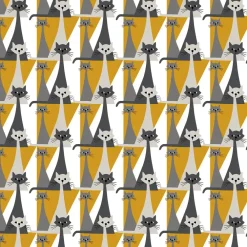 Tyger & Metervaror-Arvidssons Textil Kitty tyg, Gul