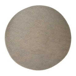 Runda Mattor-Cane-line Knit matta Ø200 cm, Dark sand (Soft Rope)