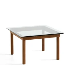 Soffbord-HAY Kofi soffbord, Walnut-clear glass, 60 cm