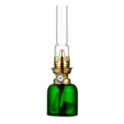 Fotogen- & Oljelampor-Karlskrona Lampfabrik Koholmen fotogenlampa, grön