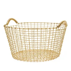 Trädgårdsdetaljer & Tillbehör·Förvaringskorgar Utomhus|Förvaringskorgar Utomhus-KORBO classic 35, mässing