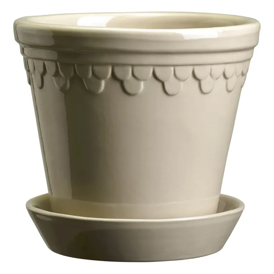 Krukor-Bergs Potter Köpenhamn kruka glaserad Ø14 cm, Sand Stone