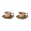Glöggmuggar|Espressokoppar-Blomus Kumi espressokopp med fat 6 cl 2-pack, Fungi