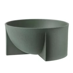 Dekorationsskålar-Iittala Kuru keramikskål 12x24 cm, Mossgrön