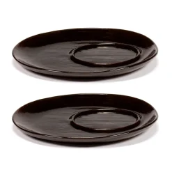 Kaffefat & Tefat-Serax La Mère fat till kaffekopp Ø14,5 cm 2-pack, Dark brown