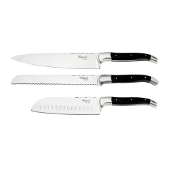 Knivset-Hâws Laguiole By kockknivsset 3-delar, Black Wood