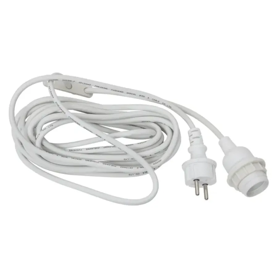 Lampupphängning utomhus IP44, Vit^Globen Lighting Discount