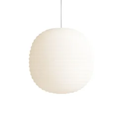 Lantern pendel small, Frosted white opal glass^New Works Sale
