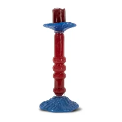 Lara ljusstake L 32 cm, Vinröd^Byon Clearance