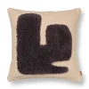 Lay kudde 50x50 cm, Sand / Dark Brown^Ferm Living New