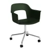 Kontorsstolar & Skrivbordsstolar-HAY Layout Armchair 261 stol, Pastel green-polerad aluminium