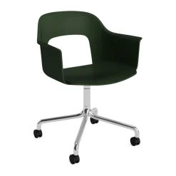 Kontorsstolar & Skrivbordsstolar-HAY Layout Armchair 261 stol, Pastel green-polerad aluminium