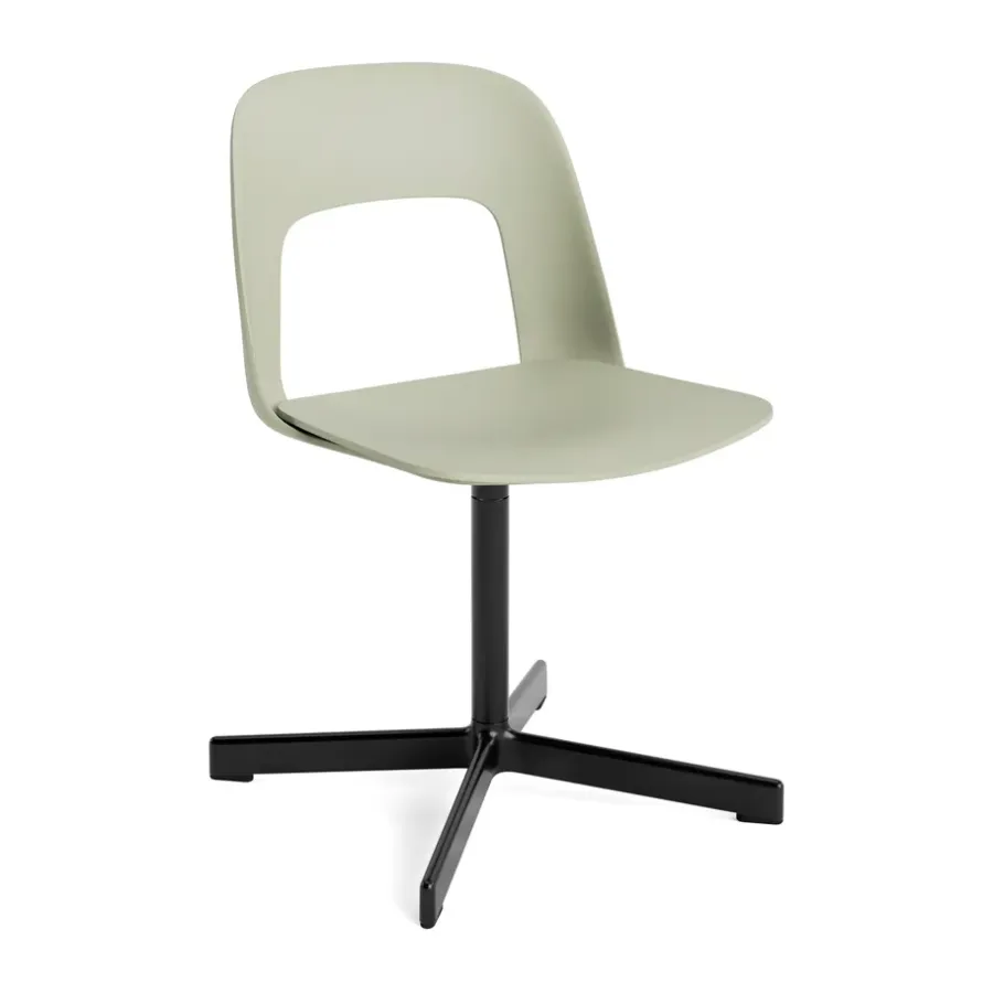 Kontorsstolar & Skrivbordsstolar-HAY Layout Chair 131 stol, Pastel green-black