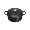Gjutjärnsgrytor|Grytor-Le Creuset rund gryta Ø22 cm, Mattsvart