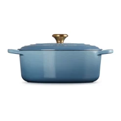 Gjutjärnsgrytor|Grytor-Le Creuset Signature oval gryta 4,1 l, Chambray