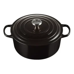 Gjutjärnsgrytor|Grytor-Le Creuset Signature rund gryta 6,7 l, Black