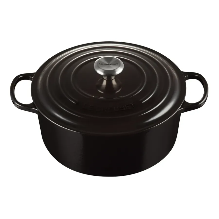 Gjutjärnsgrytor|Grytor-Le Creuset Signature rund gryta 6,7 l, Black