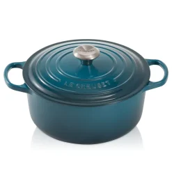 Gjutjärnsgrytor|Grytor-Le Creuset Signature rund gryta 4,2 l, Deep Teal