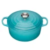 Gjutjärnsgrytor|Grytor-Le Creuset Signature rund gryta 4,2 l, Caribbean