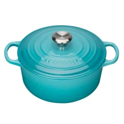 Gjutjärnsgrytor|Grytor-Le Creuset Signature rund gryta 4,2 l, Caribbean
