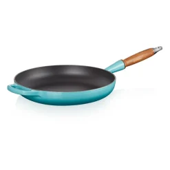 Signature stekpanna trähandtag 28 cm, Caribbean^Le Creuset Sale