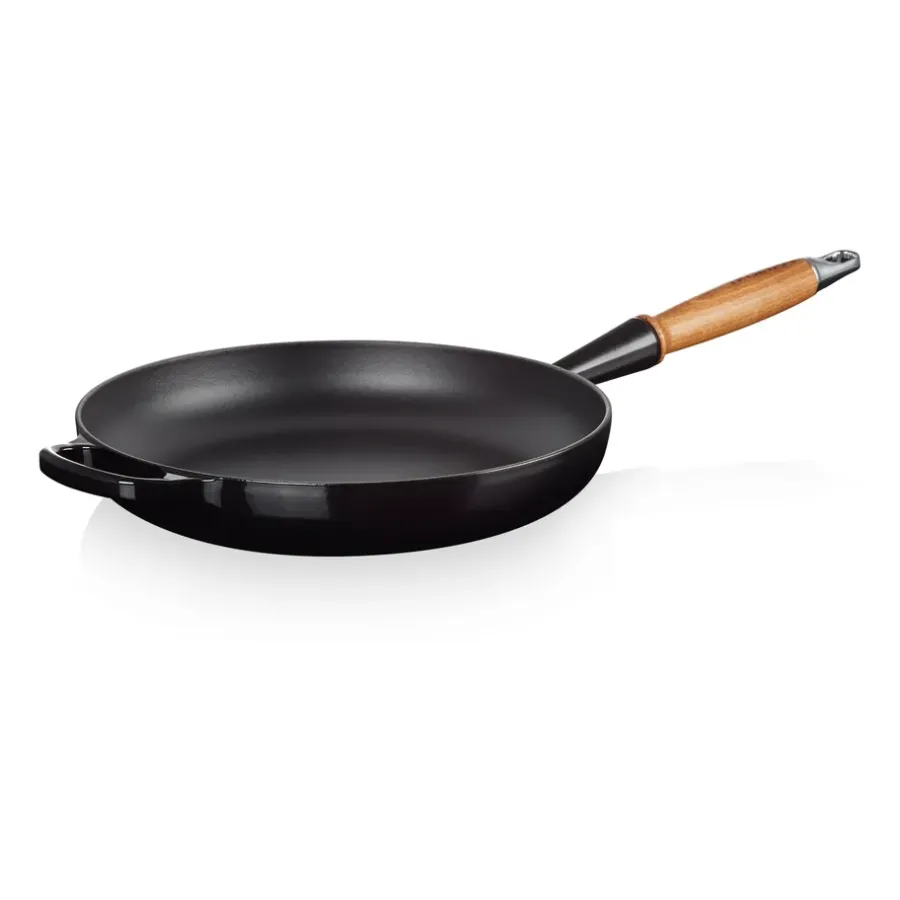 Signature stekpanna trähandtag 28 cm, Black Onyx^Le Creuset Online