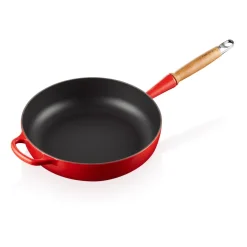 Traktörpannor & Sauteuser-Le Creuset Signature traktörpanna trähandtag 28 cm, Cerise