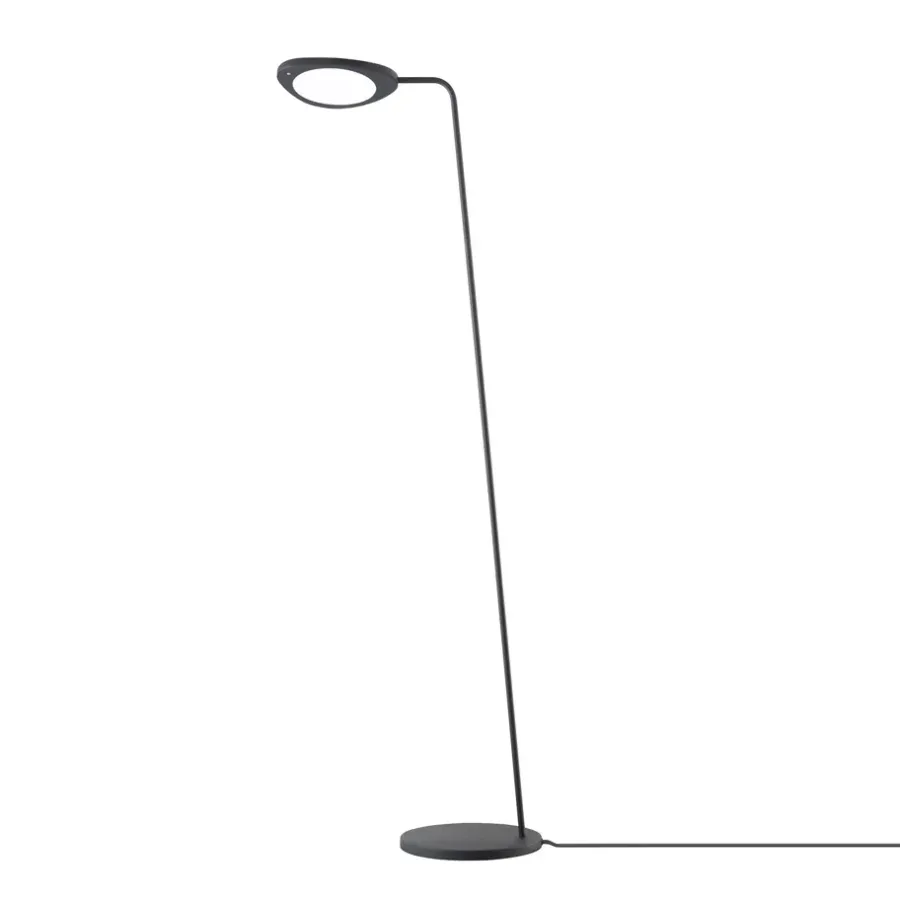 Läslampor|Golvlampor-Muuto Leaf golvlampa, svart