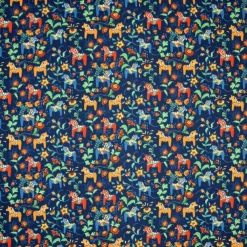 Leksand mini tyg, blå^Arvidssons Textil Discount