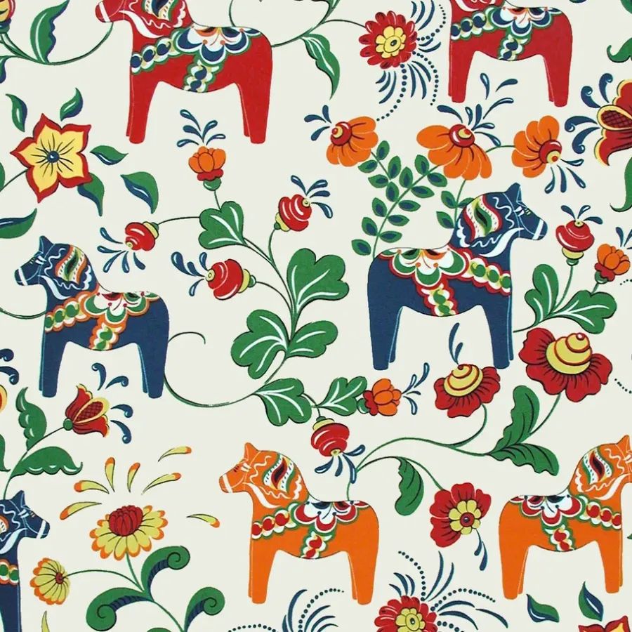 Leksand tyg, beige^Arvidssons Textil Best