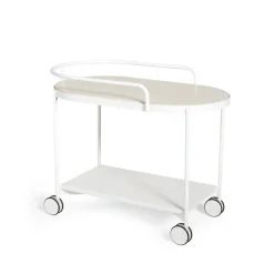 Lene rullvagn, white, vitpigmenterad askfanér^SMD Design Outlet