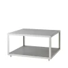 Level soffbord keramik 79x79 cm, Light grey-white^Cane-line Outlet