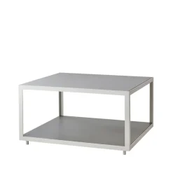 Level soffbord keramik 79x79 cm, Light grey-white^Cane-line Outlet