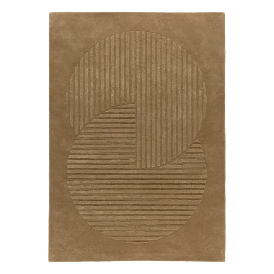 Ullmattor-NJRD Levels ullmatta circles beige, 170x240 cm