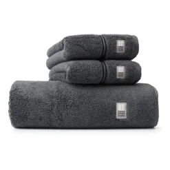 Badlakan-Lexington Hotel handduk 100x150 cm, Grå-mörkgrå