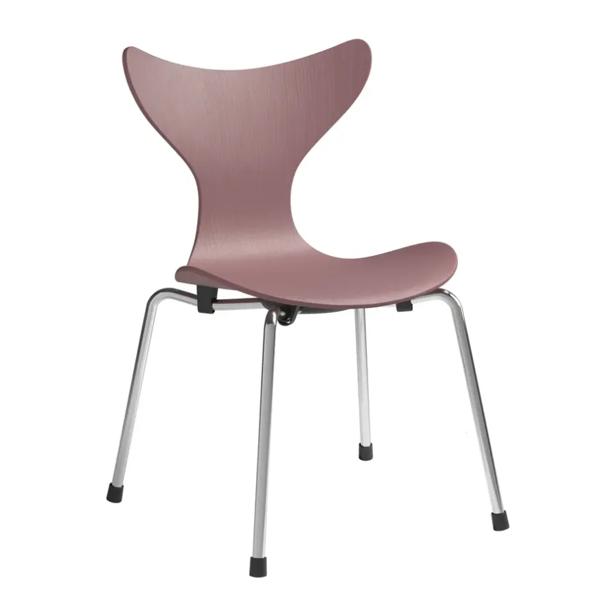 Liljan barnstol, Wild rose målad ask-krom^Fritz Hansen Best