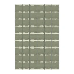 Ullmattor-Layered Lilly ullmatta, Green, 250x350 cm