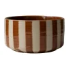Line dekorationsskål Ø16 cm, Stripe nougat^DBKD Outlet