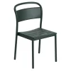 Linear steel side chair stol, Dark green^Muuto Outlet