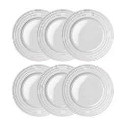 Assietter-NJRD Lines assiett Ø21 cm 6-pack, Vit