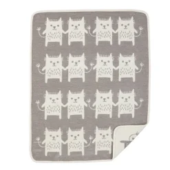 Barnfiltar|Barnfiltar-Klippan Yllefabrik Little me chenillefilt, grå